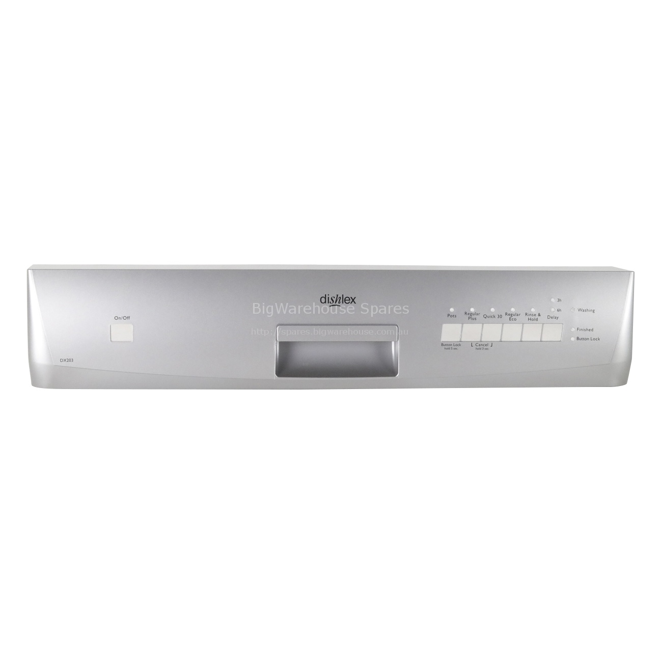 DISHLEX DISHWASHERS DX203SK control panel silk screened compinc item 338